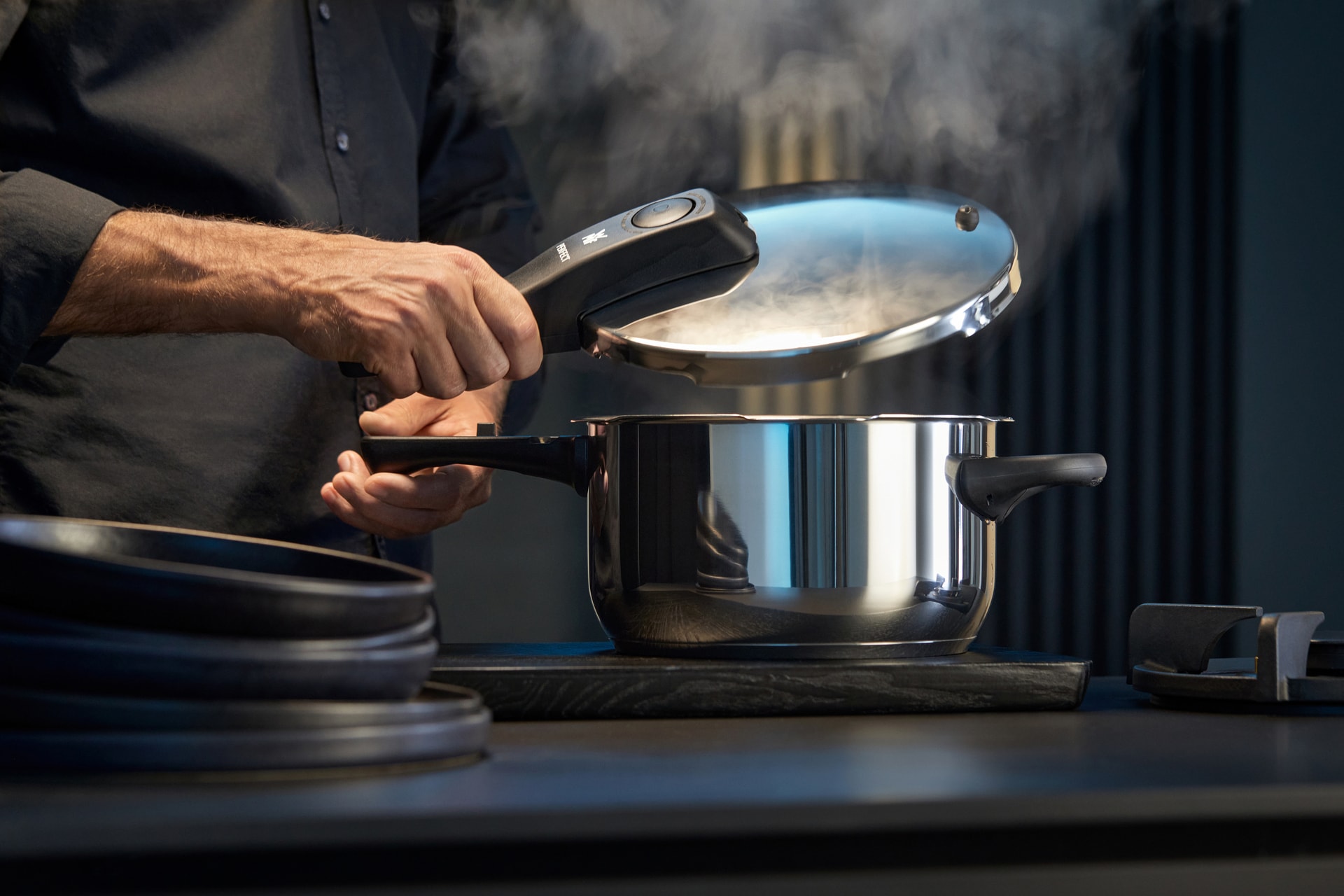 WMF Schnellkochtopf-Set PERFECT ONE POT 2-teilig Edelstahl