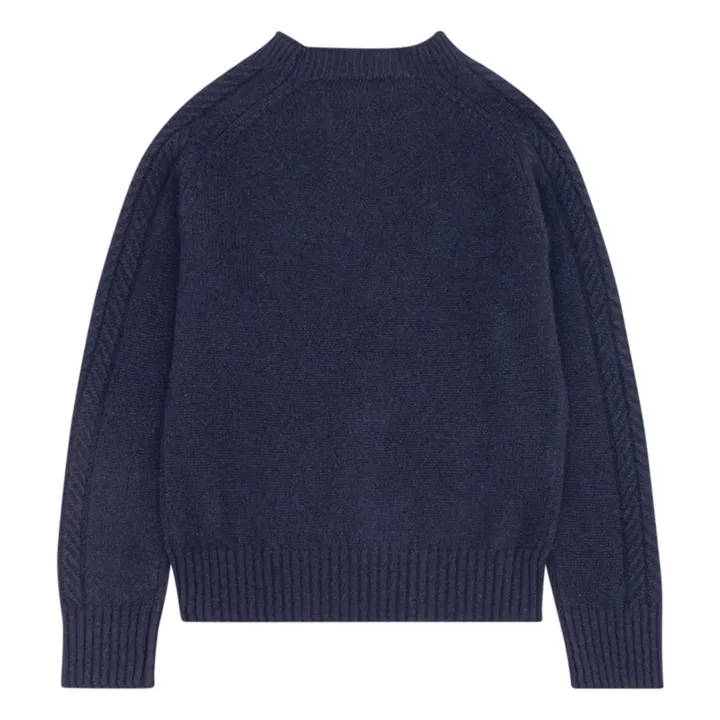 Caramel Pull Cachemire Scout | Bleu nuit