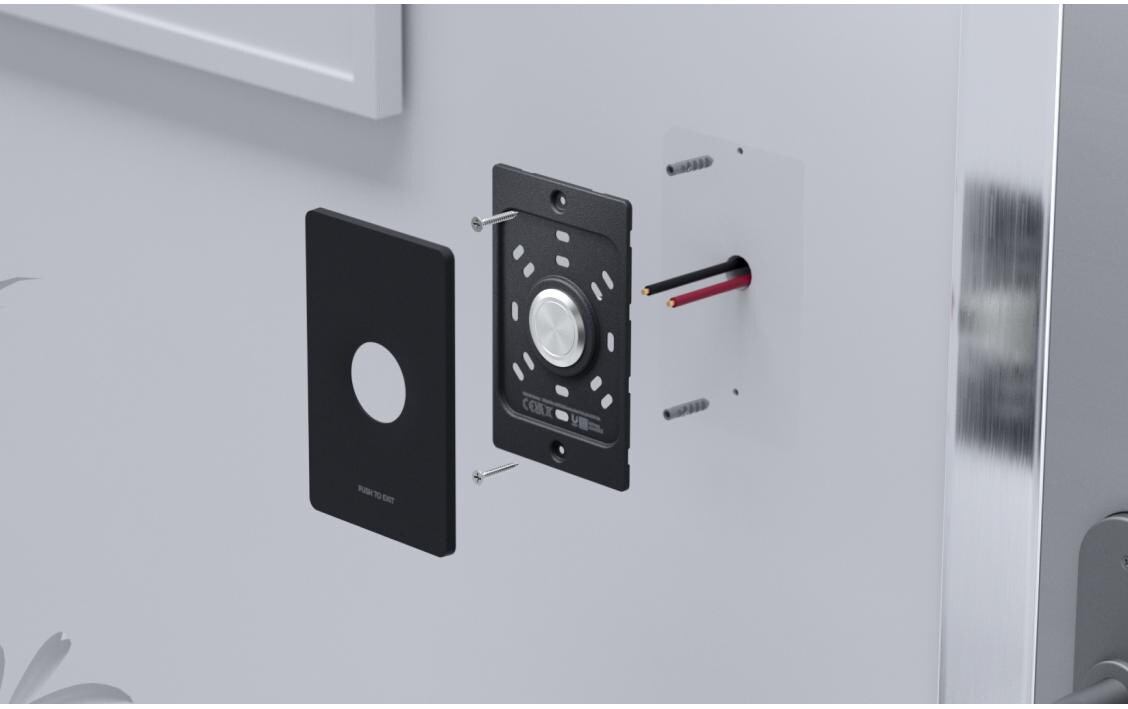 Access Button Push-to-ExitPush-to-Exit-Taste für UniFi Access Hubs entwickelt