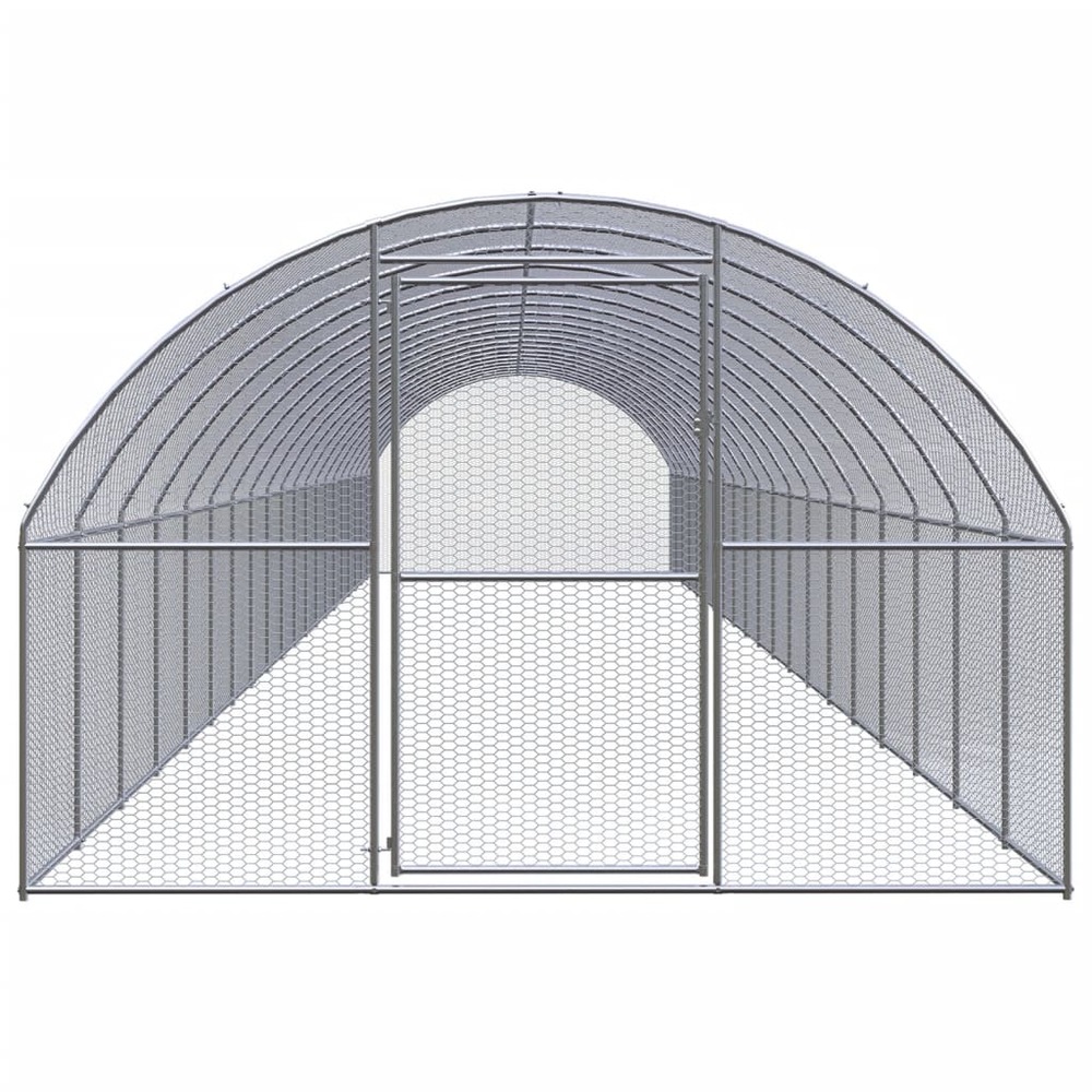 Poulailler d'extérieur 3x20x2 m acier galvanisé