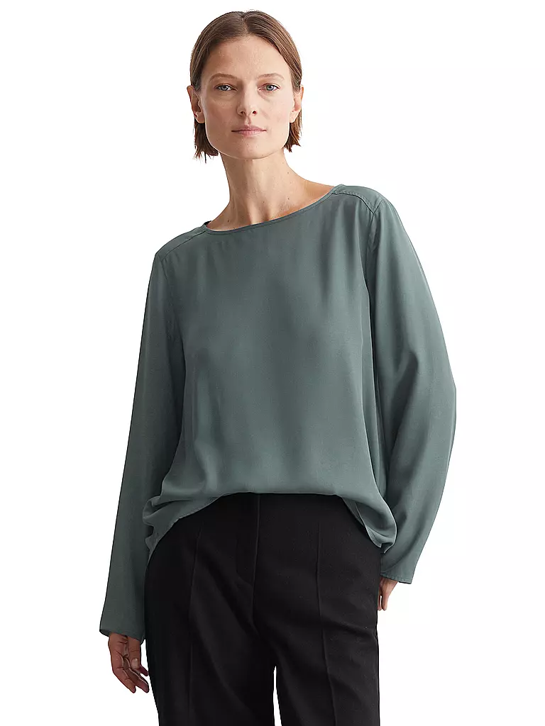 MARC O'POLO Blusenshirt  dunkelgrün