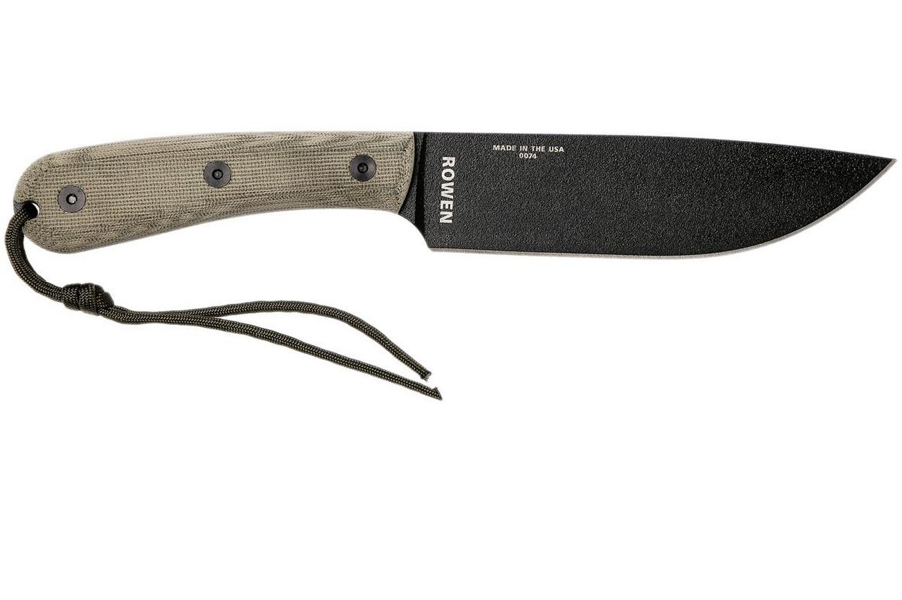 ESEE Model 6HM bushcraftmes Modified Handle, lederen schede