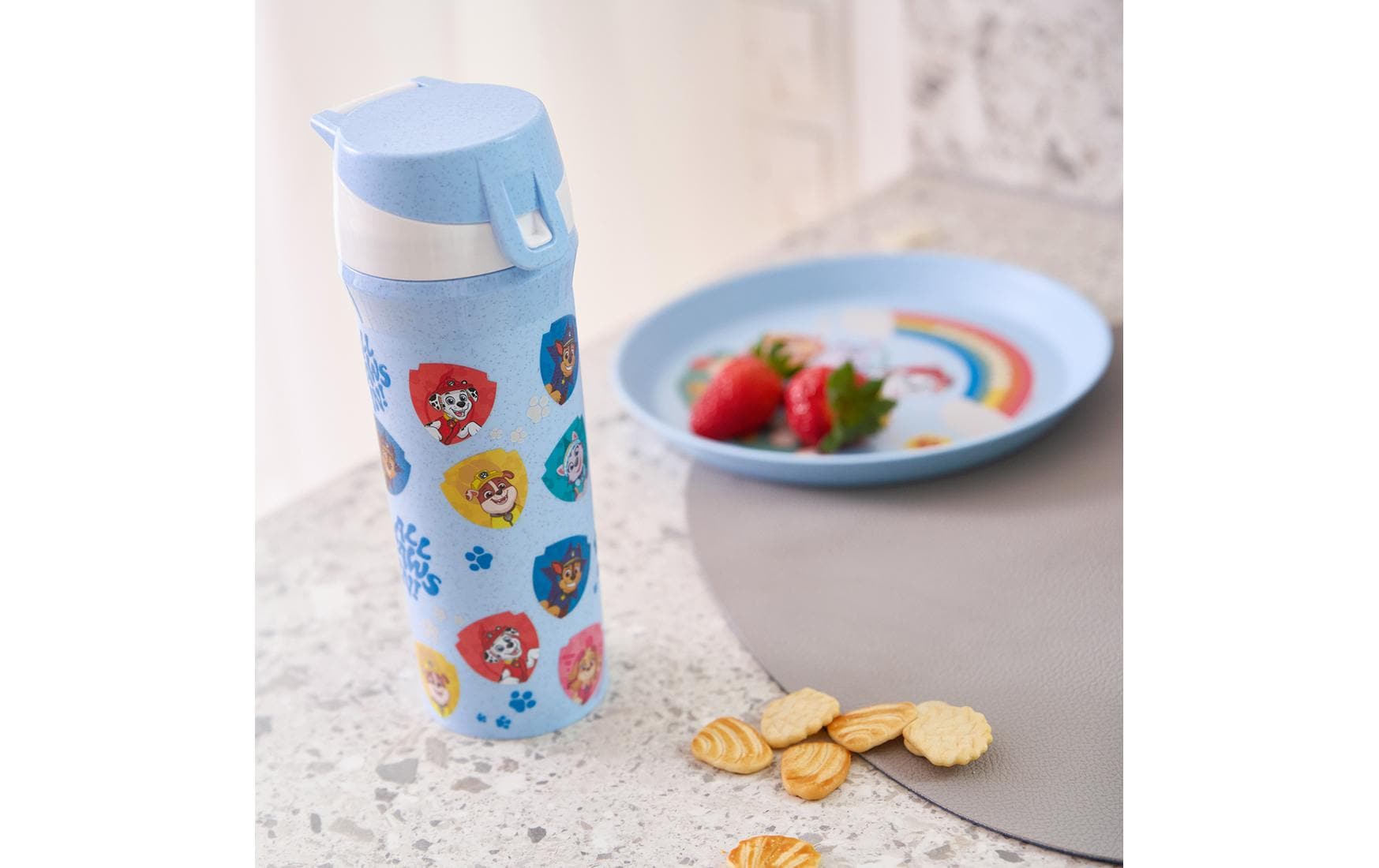 Kinderteller CONNECT PAW PATROL sky blue 400 mlBaby-Teller aus Biokunststoff