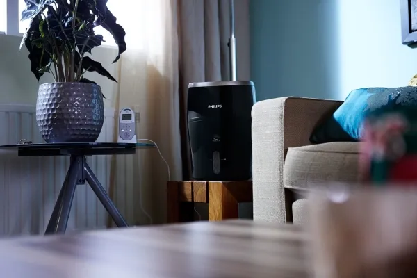 Philips Series 2000 HU4813 - Luftfugter - sort/ sølv