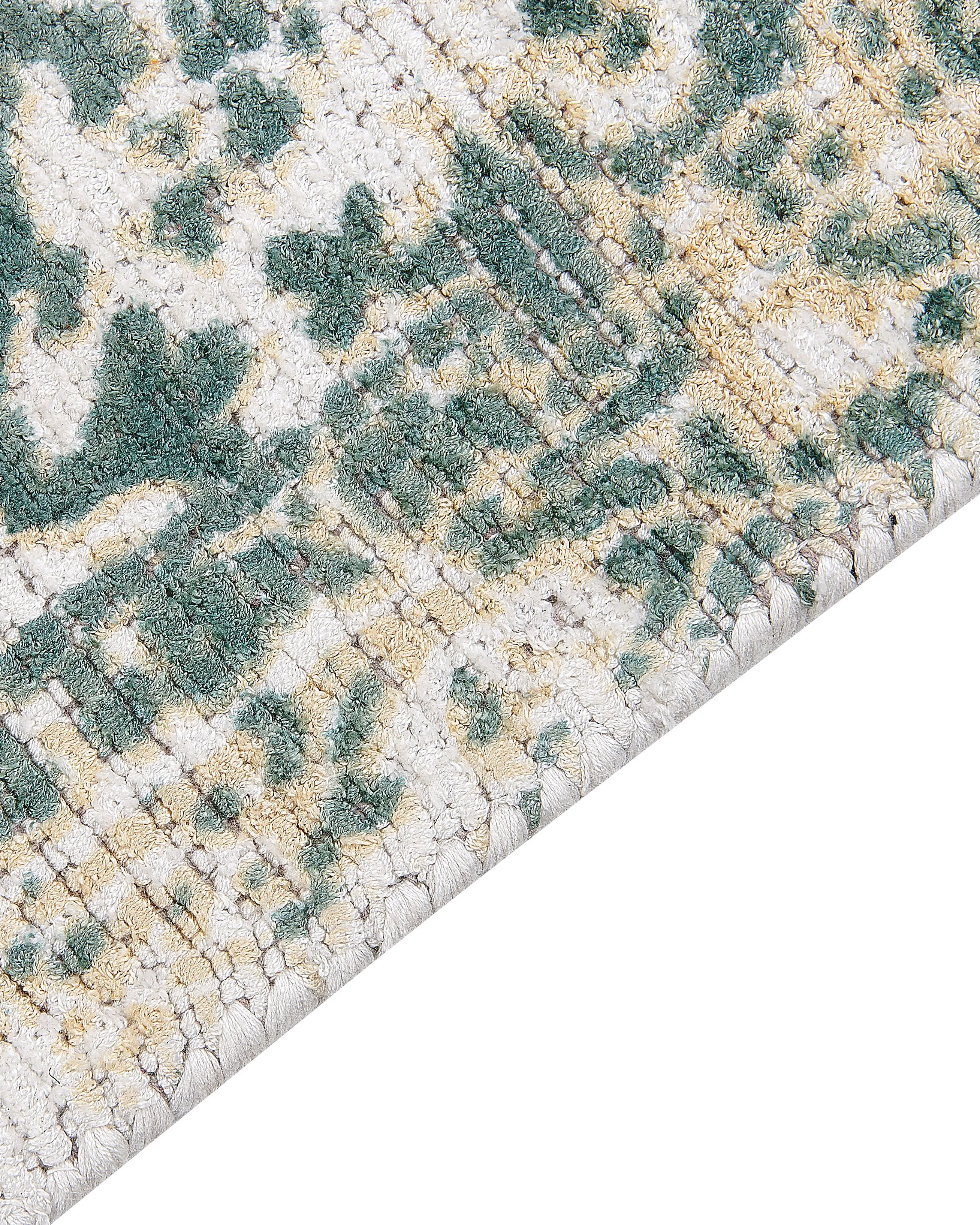Vloerkleed BOYALI Lichtbeige 160 x 230 cm Viscose