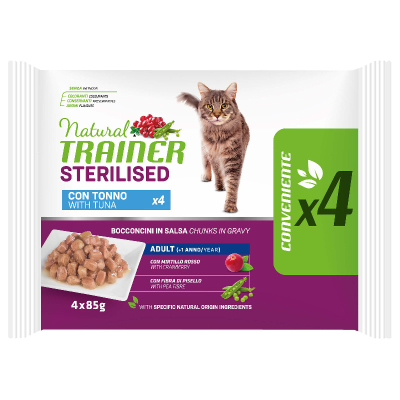Trainer Natural Katzenfutter Sterilised Thunfisch in Sauce 4x85g