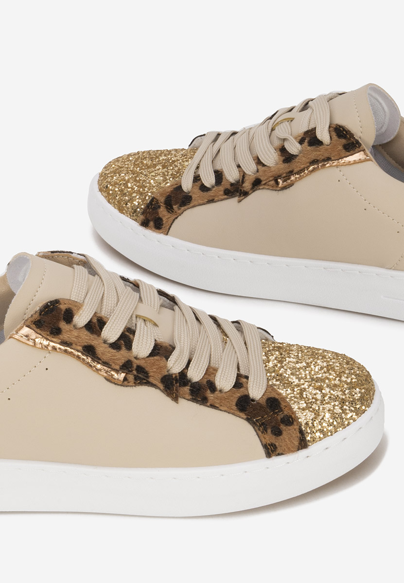 Baskets pour femme beige Sanura