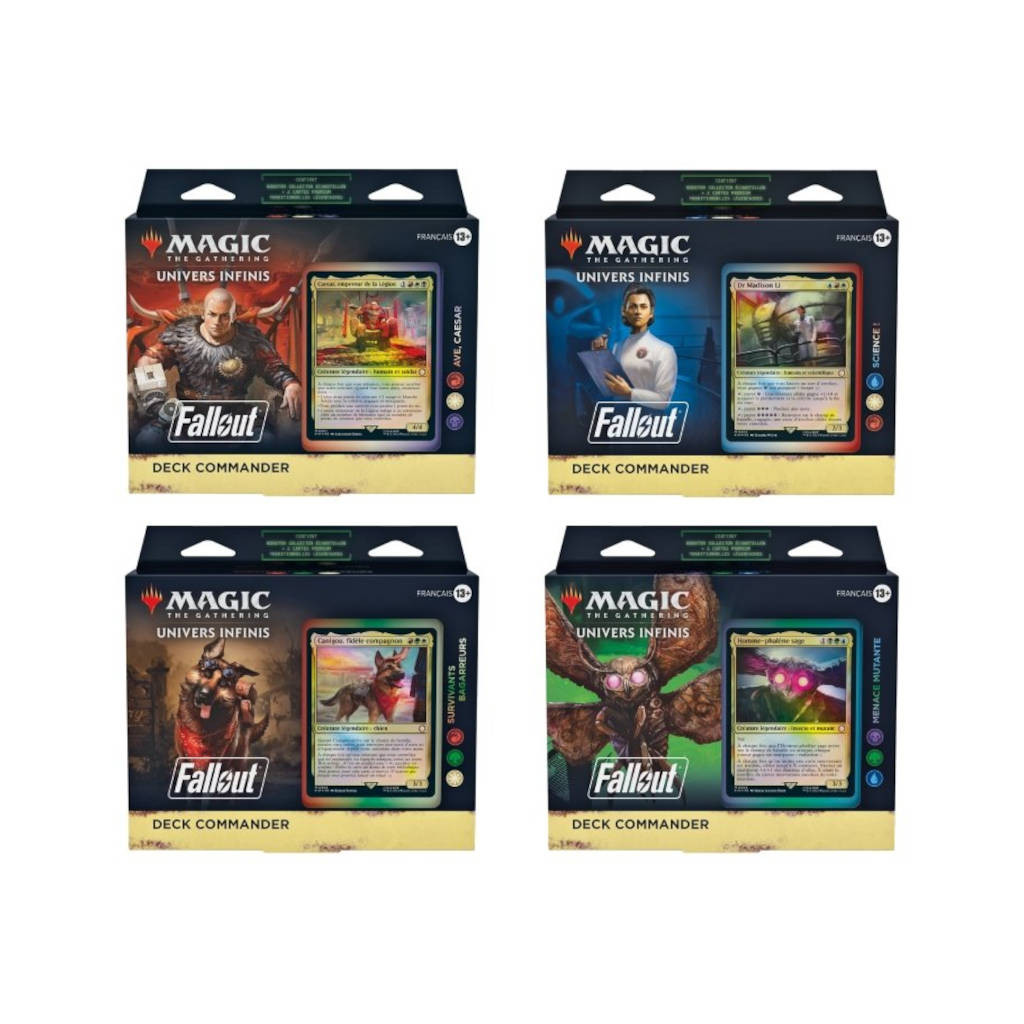 Magic : Univers Infinis - Lot de 4 Decks Commander Fallout