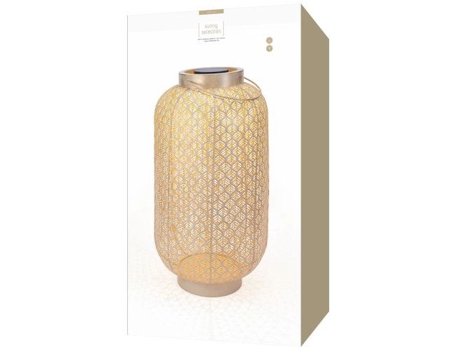 STT Laterne Solar Antic Grand Grafic, 75 cm, Hellbeige Solarleuchte zum Aufstellen oder Aufhängen