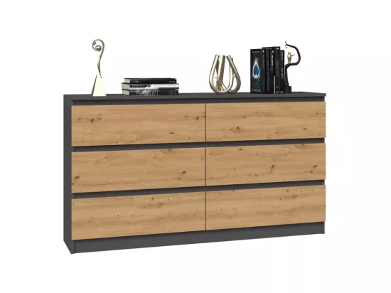 Commode Malwa M6/140 ANTHRACITE ARTISAN