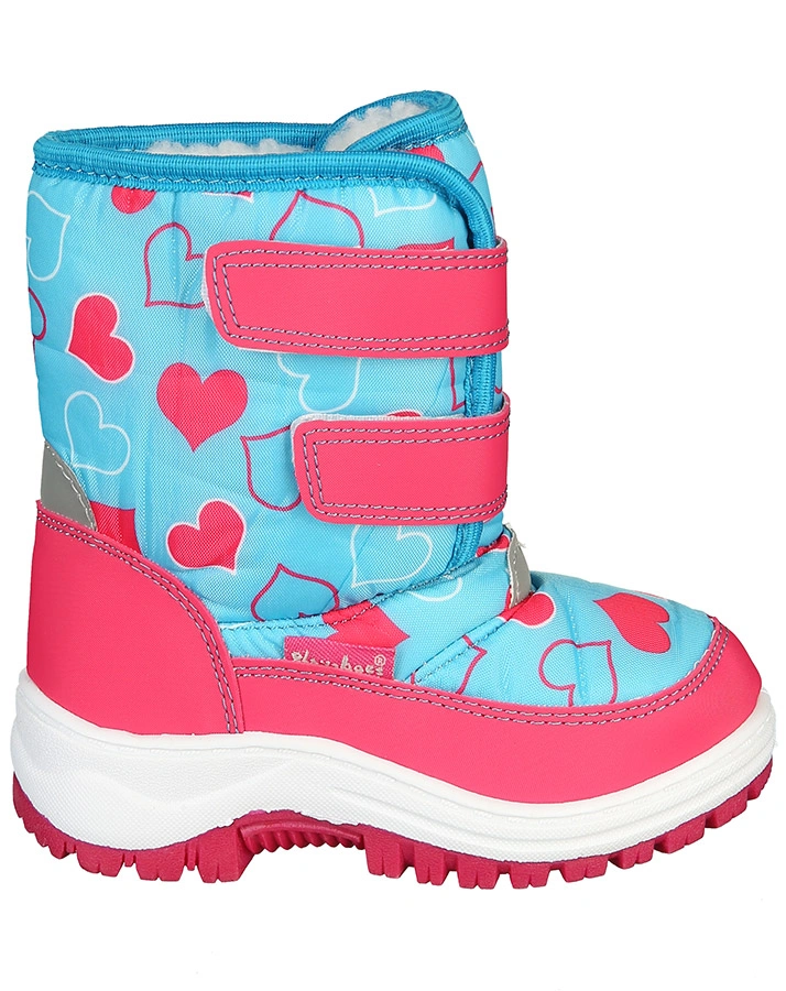 Klett-Boots SNOW HEARTS gefüttert in blau/pink