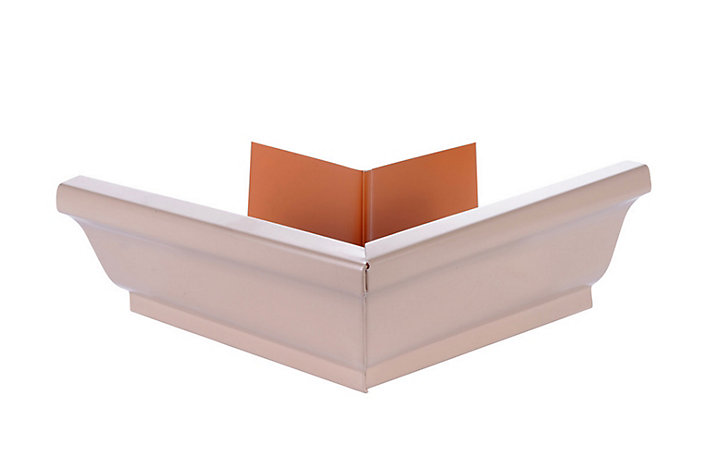 Angle extérieur alu beige rose Ø33 mm