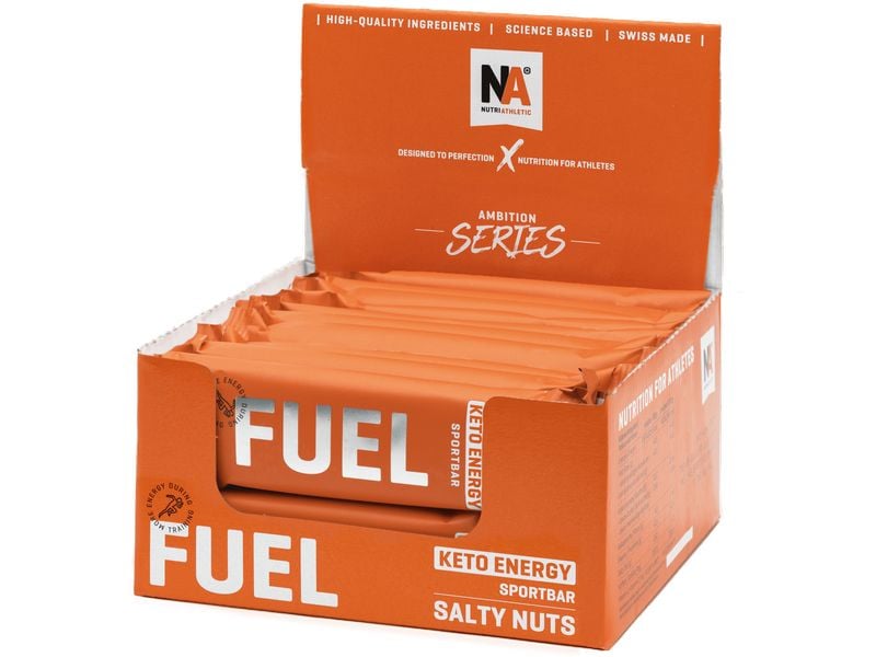 NUTRIATHLETIC NA Fuel Bar Keto Energy Nuss, 20 x 40 g Frühstücksriegel