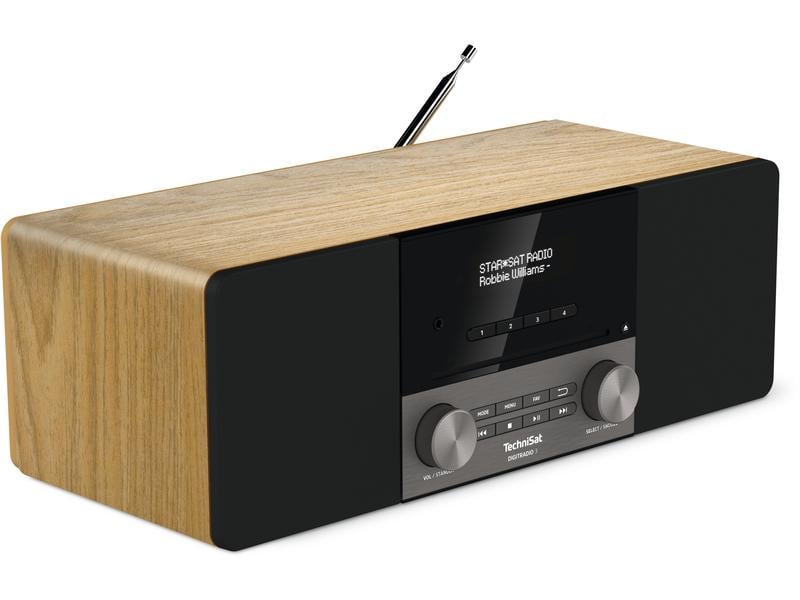 Technisat DigitRadio 3 Eiche DAB /UKW/CD-Stereoradio mit Bluetooth-Audiostreaming