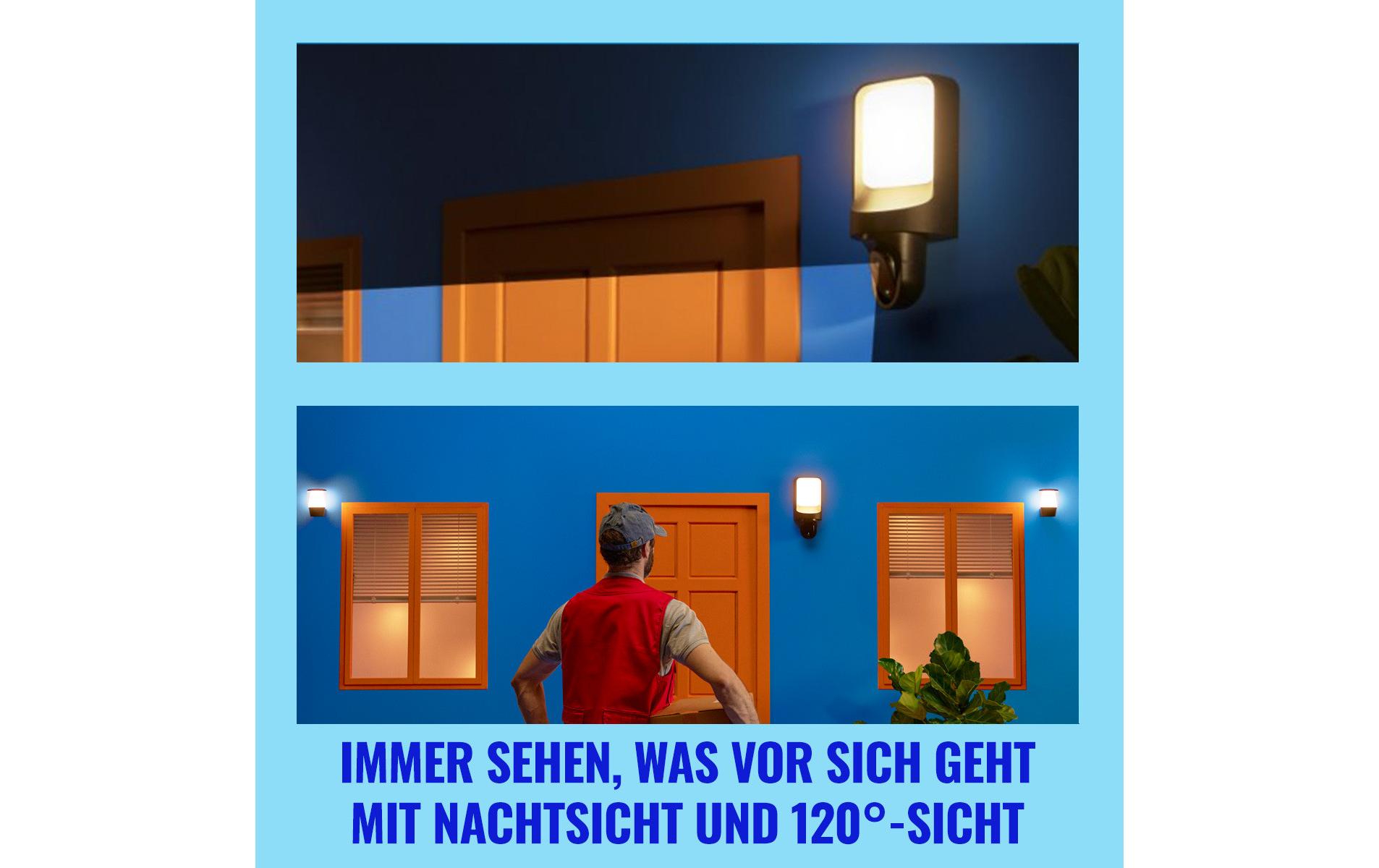 Outdoor Camera mit WiFi Einzelpack<br>Aussenwandleuchte mit Kamera