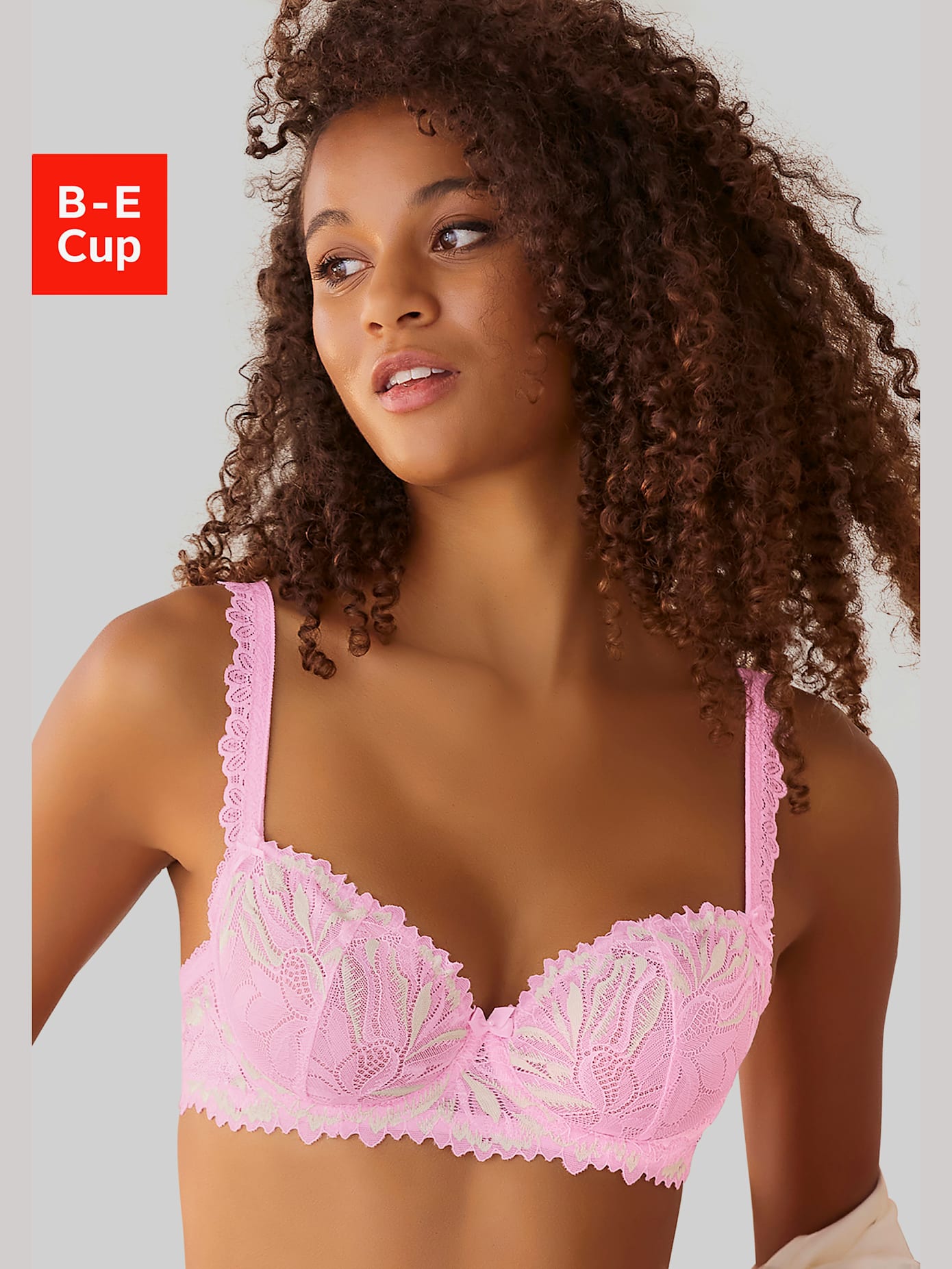 Soutien-gorge balconnet féminin avec petit nœud décoratif au centre devant
