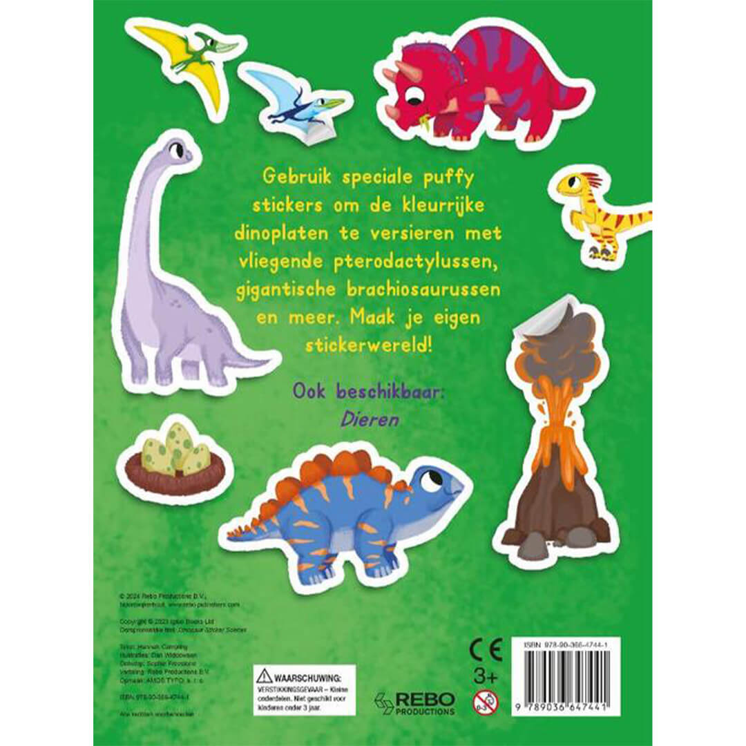Rebo stickerboek dinosauriërs stickerwereld