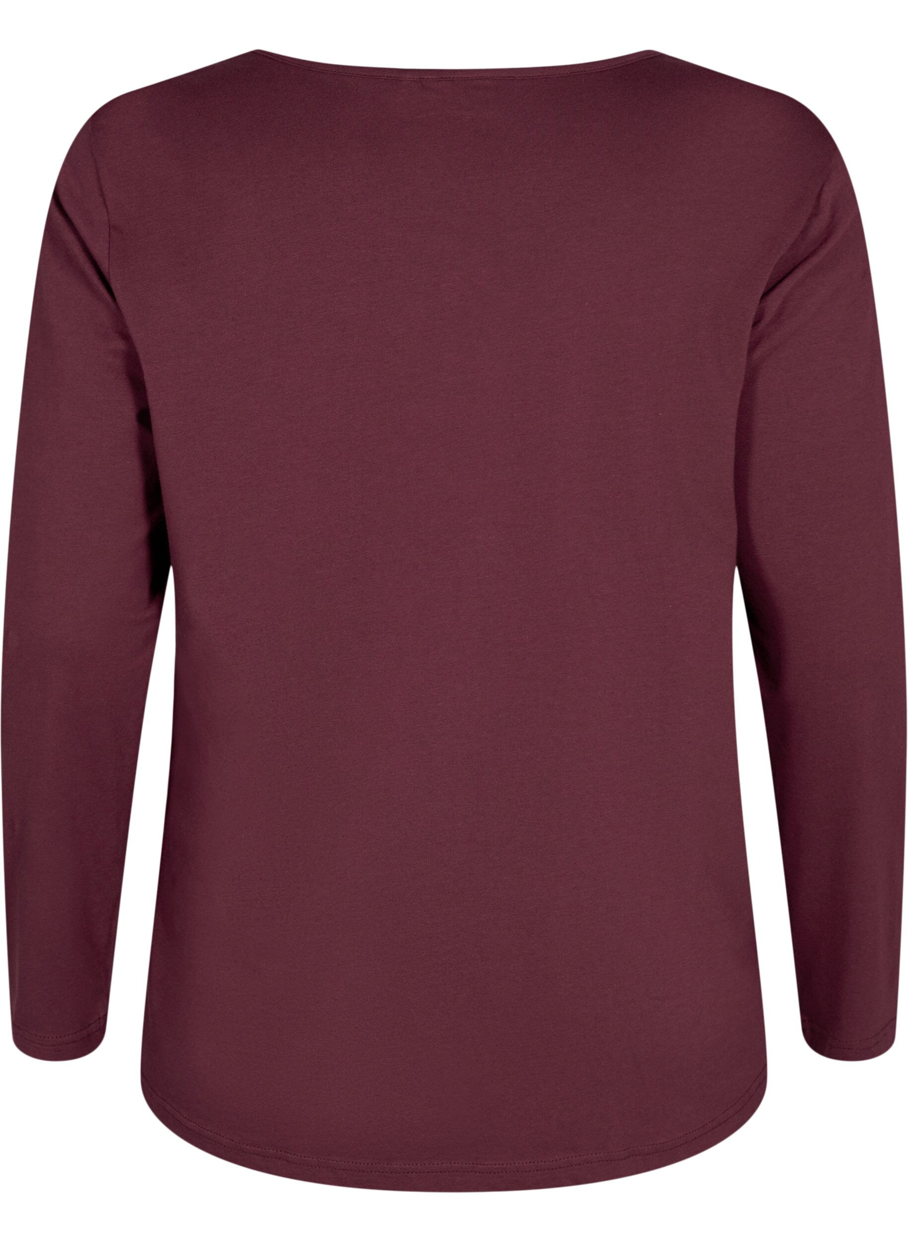 Natbluse i bomuld med tekstprint