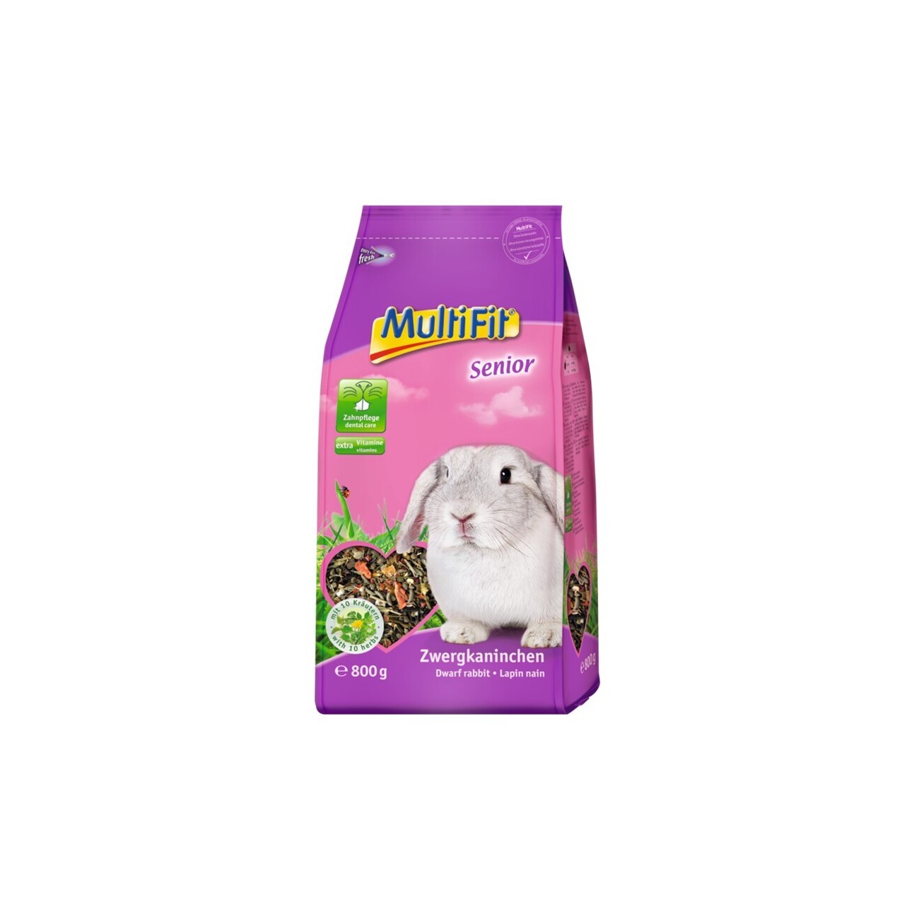 MultiFit Zwergkaninchen Senior 800g