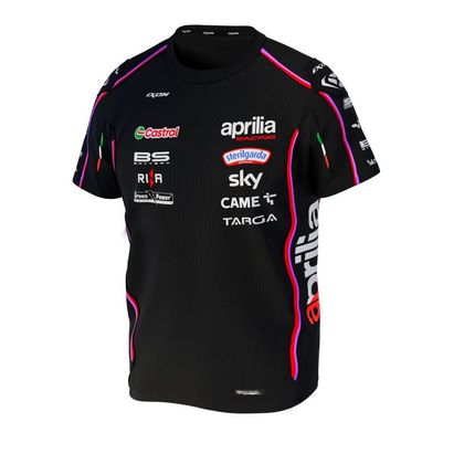 T-Shirt manches courtes Ixon APRILIA 25 - Noir / Rouge