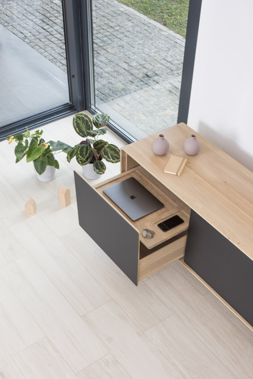 Dressoir Fina sideboard 180cm zwart