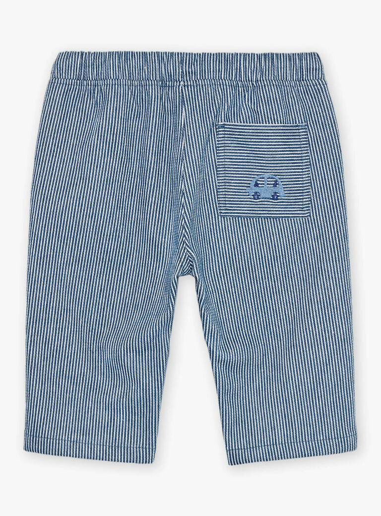 Pantalon à rayures bleues