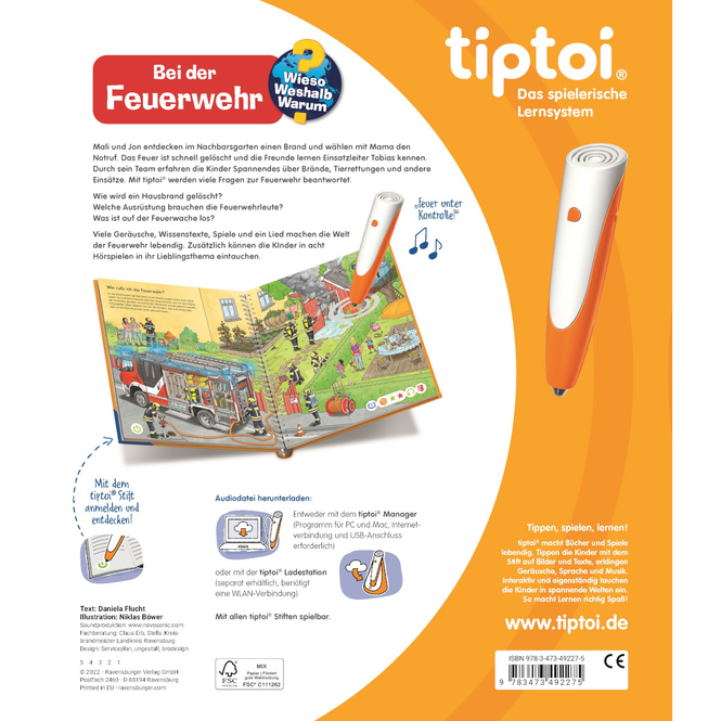 tiptoi® Buch - Wieso? Weshalb? Warum? - Bei der Feuerwehr