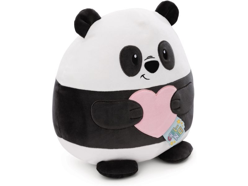 Nici Plüsch Kissen Panda mit Herz 30 cm Flauschig weiches Plüschkissen