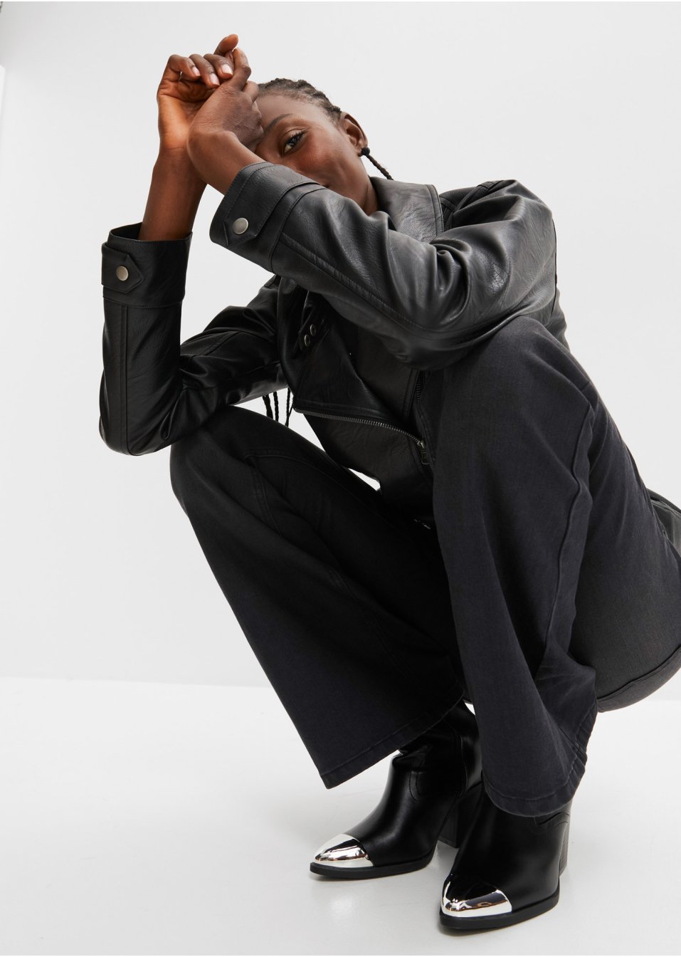 Blouson biker oversize