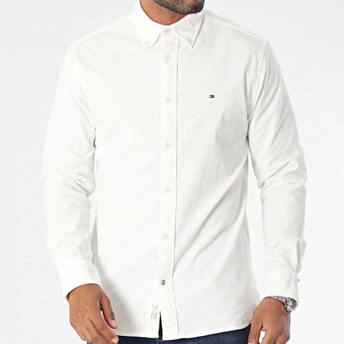 Chemise Manches Longues Flex Solid Corduroy 2931 Beige Clair