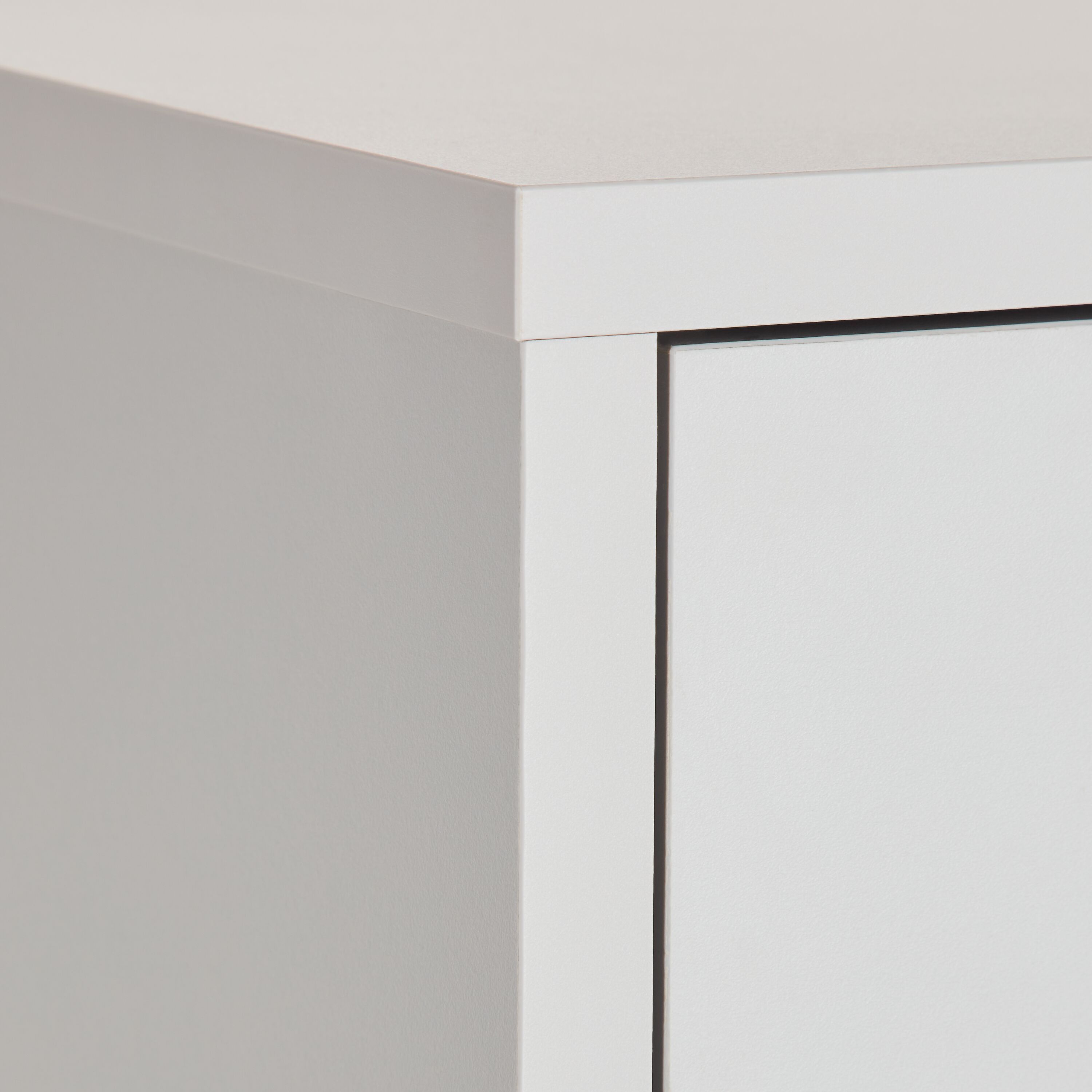 FINJA Kommode - Perlgrau / B: 80.0 cm x T: 36.0 cm x H: 92.5 cm