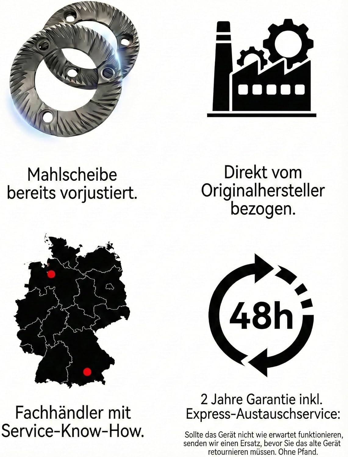 DF64 Kaffeemühle Gen 2 II, Berühmtes White Label, Elektrische Einzeldosis-Kaffeemühle, Nahezu Retentionsfrei (Schwarz) (Red-Ti-Mahlscheibe)