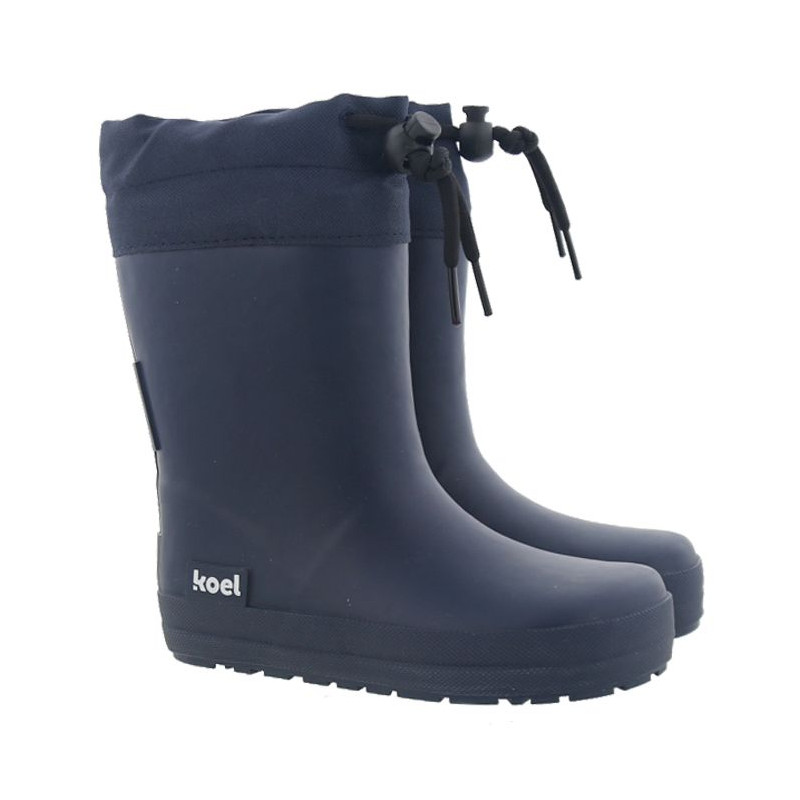 Koel Koel Wellie Fourrées Barefoot Marine Lacets