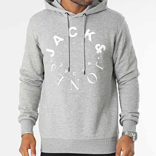 Sweat Capuche Warrior Gris Chiné