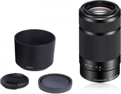Sony SEL55210 - Telefoto zoom objektiv - 55 mm - 210 mm - f/4.5-6.3 OSS - Sony E-mount - for Cinema Line; a VLOGCAM; a1; a1 II; a6700; a7 IV; a7C; a7C II; a7CR; a7R V; a7s III; a9 III