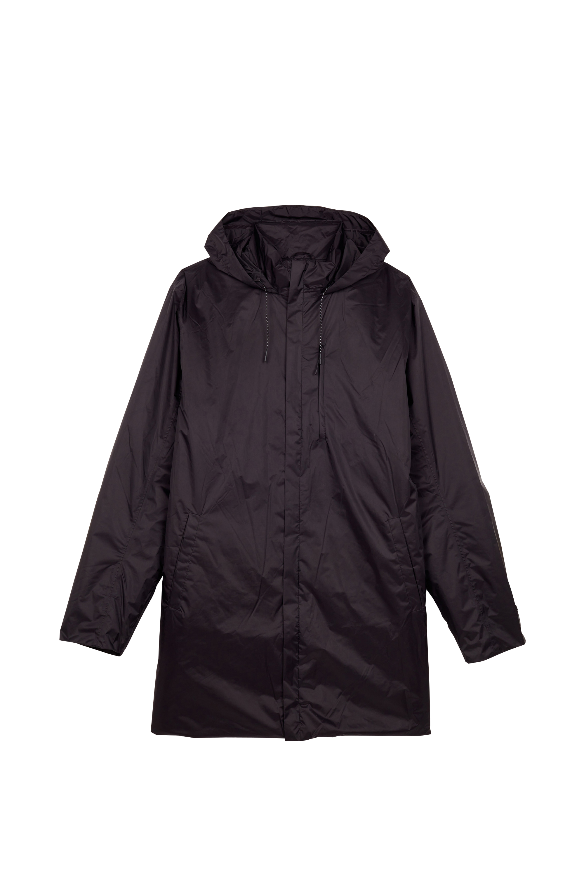 RAINS parka Padded Nylon Coat Noir