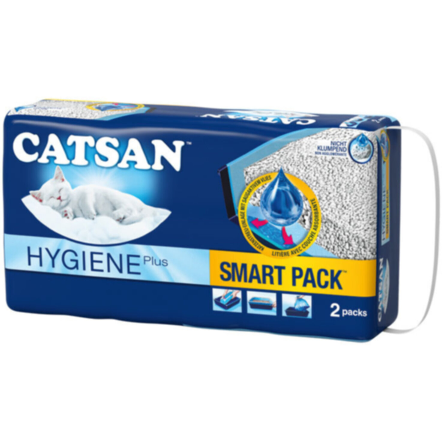 Catsan Hygiene Plus Smart Pack nicht klumpend 2 Stück