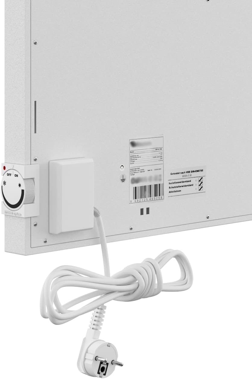 SCHMIDBAUER® Hybrid Pro Hybrid Neu 1000 Watt - das Beste aus beiden Heiztechniken - effiziente Infrarotheizung kombiniert mit bewährter Raumluft-Konvektion - integr. Thermostat