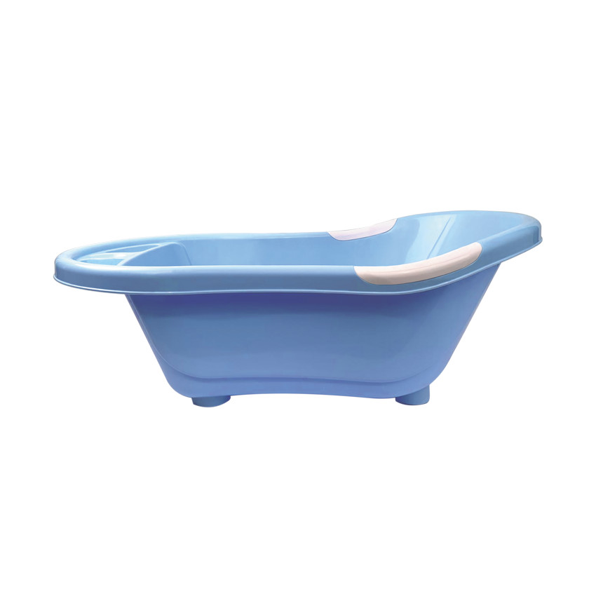 Baignoire avec bouchon de vidange Bleu