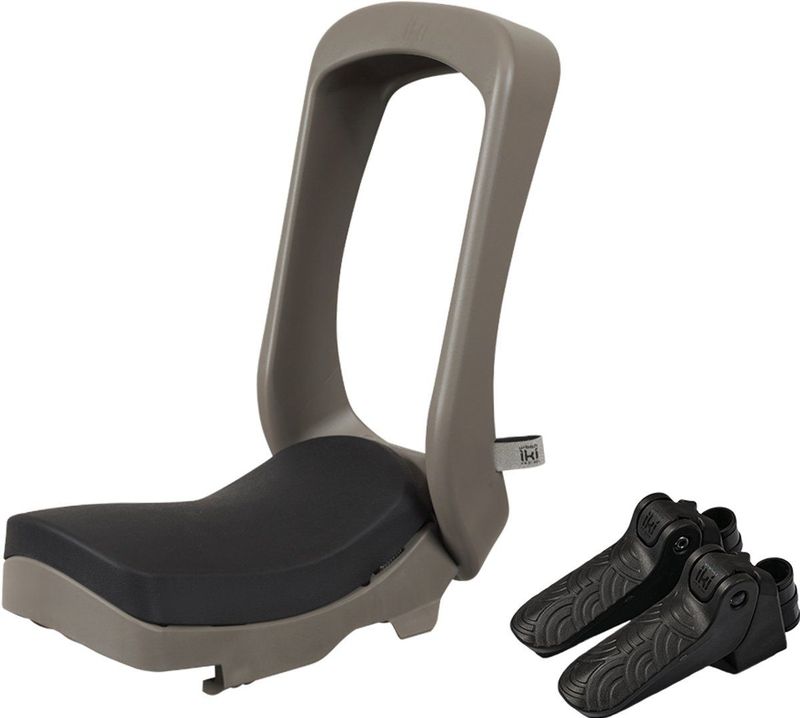 Urban Iki - Junior Fietsstoeltje - Suzume Grey/Bincho Black - Zonder Montagekader