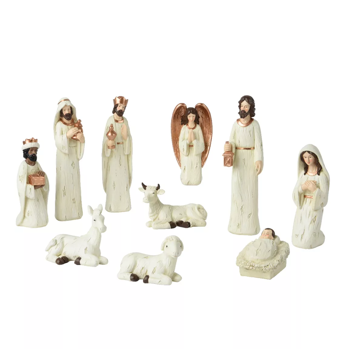 Les 10 santons (H25 cm) de Sainte-Bérénice