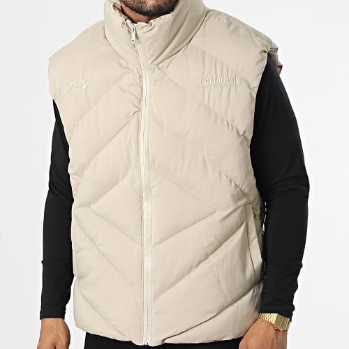 Doudoune Sans Manches MNT-10026 Beige
