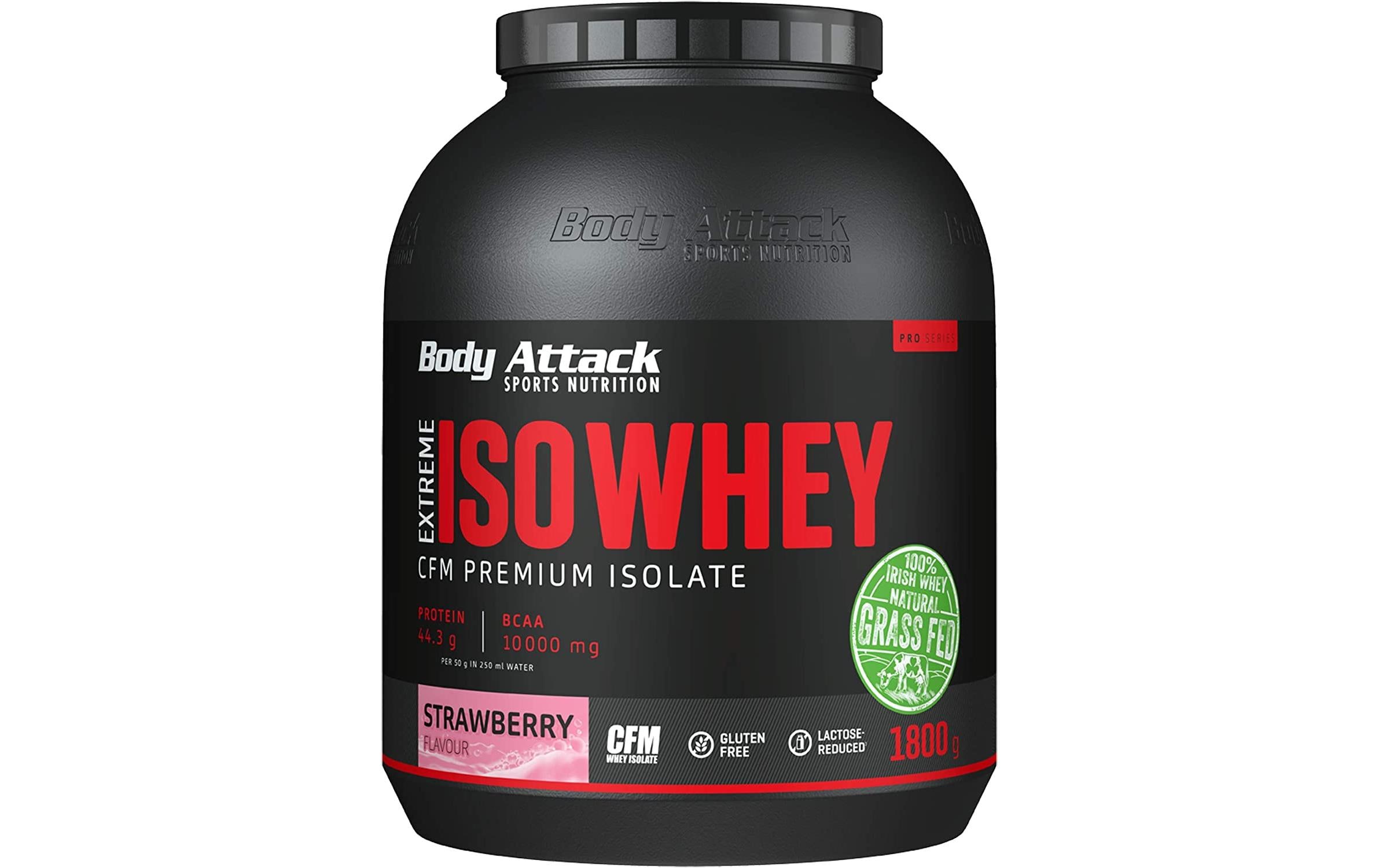 Pulver Extreme Iso Whey Professional Erdbeere 1800 gNahrungsergänzungsmittel mit wertvollem Whey Isolat