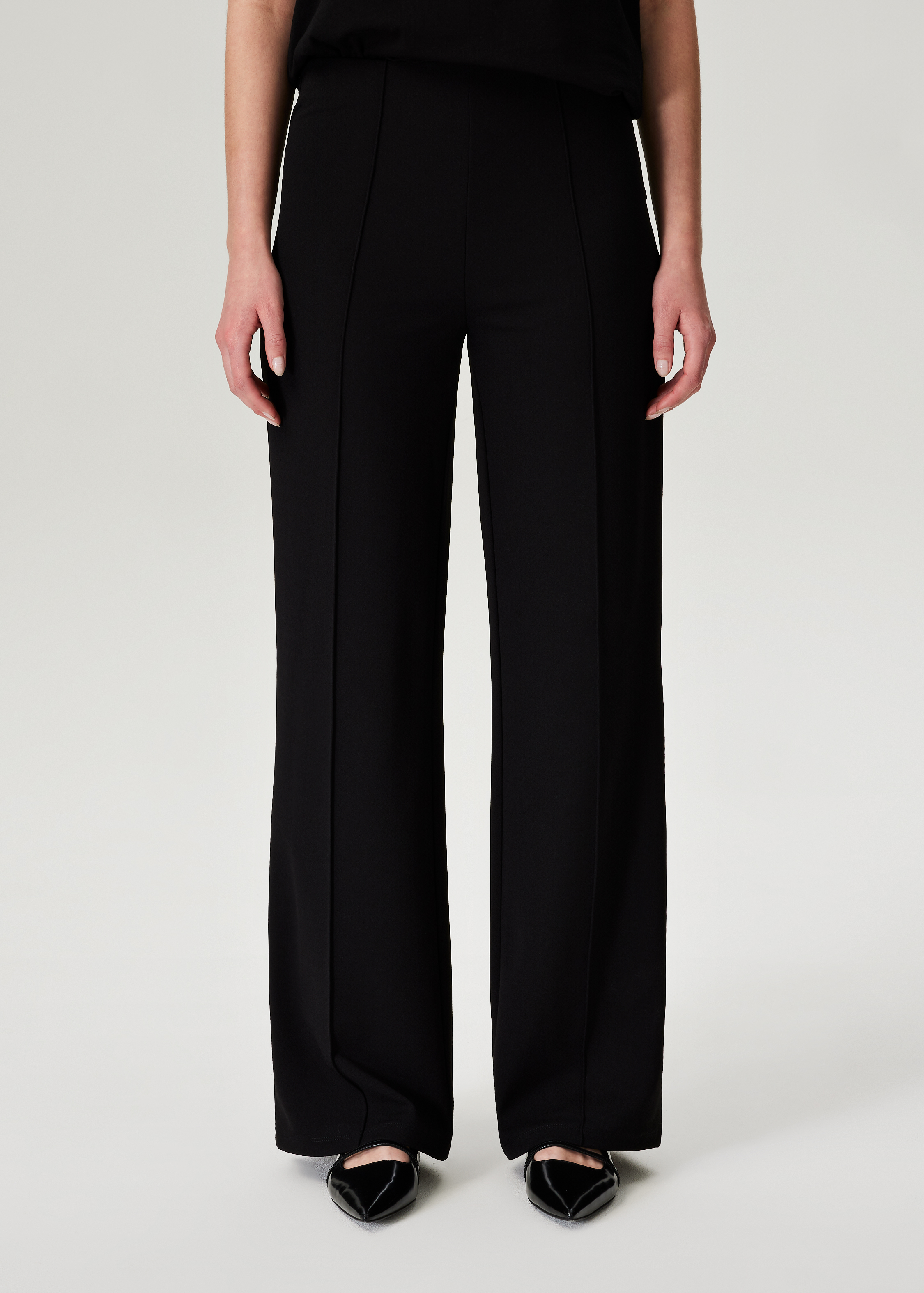 Wijde broek met pintuck