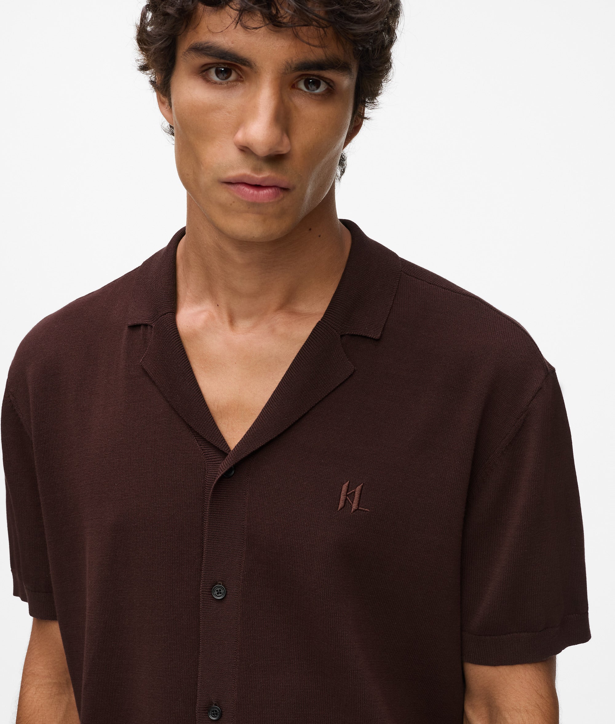 Gebreide polo met Monogram