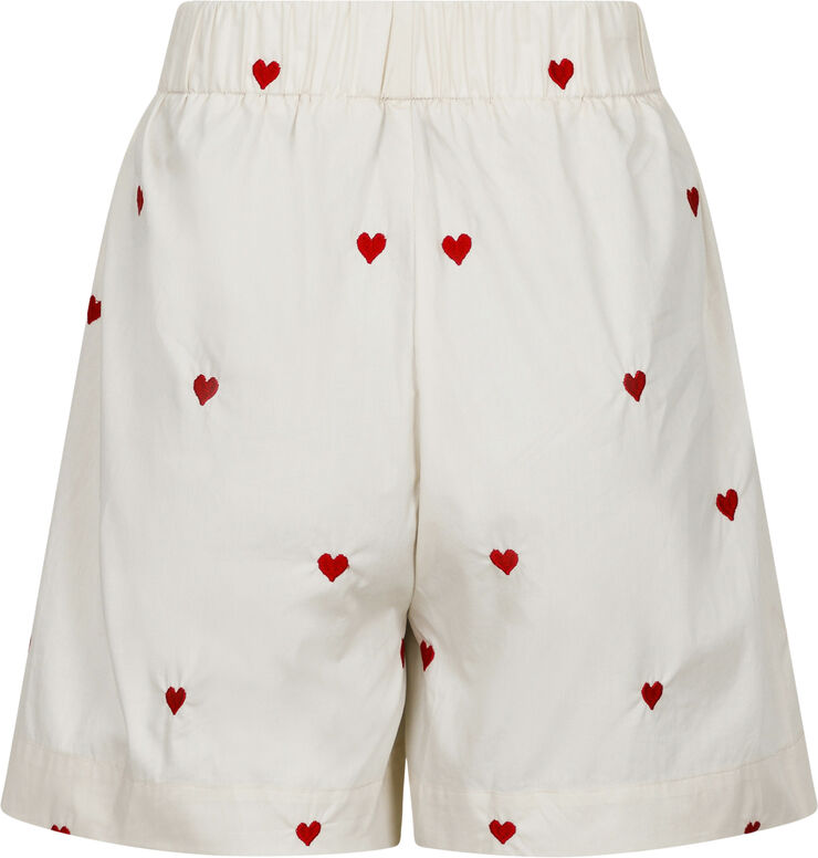 Neo Noir Sakuri Hearts Shorts Creme