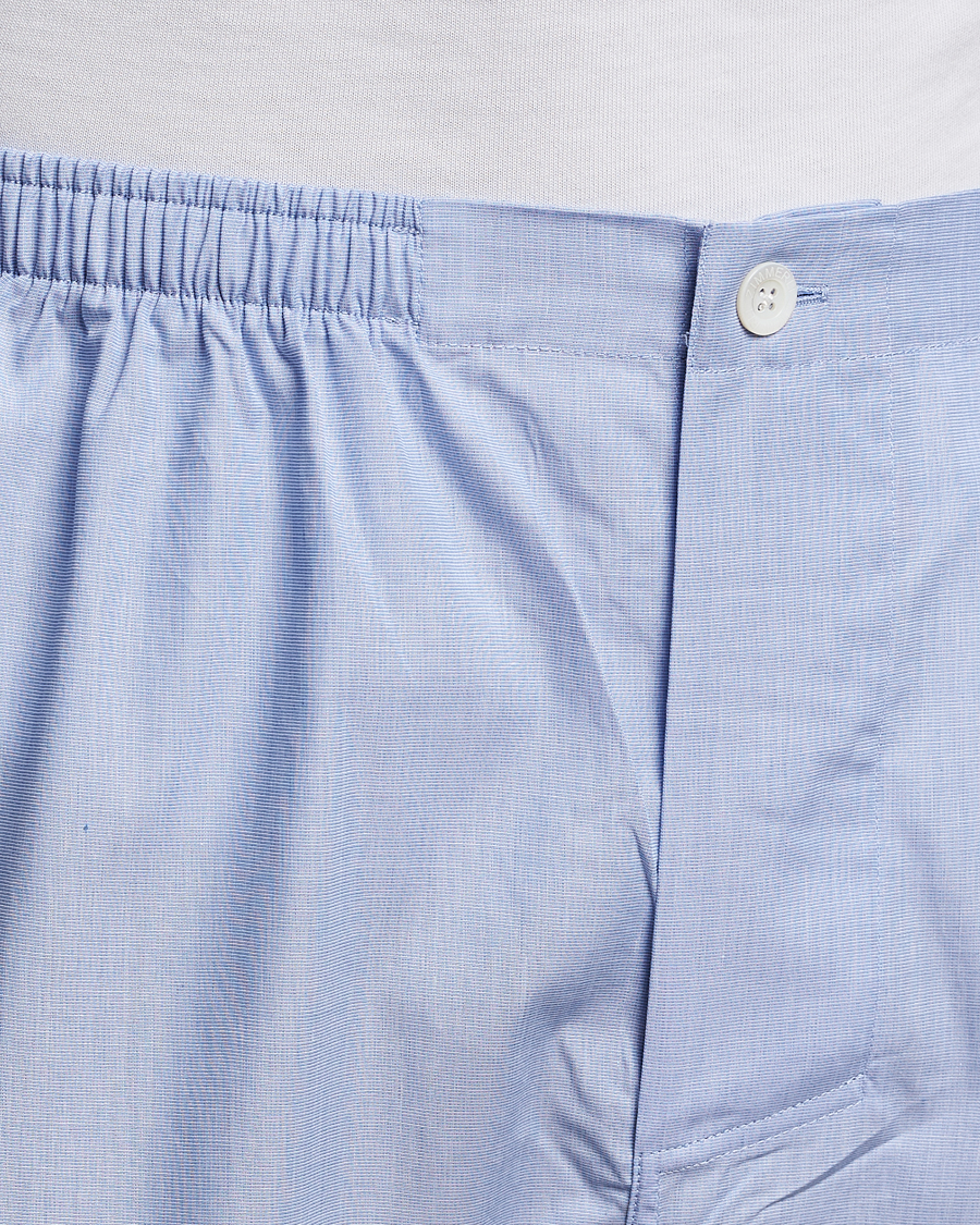 Zimmerli of Switzerland Mercerized Cotton Pyjamas Light Blue