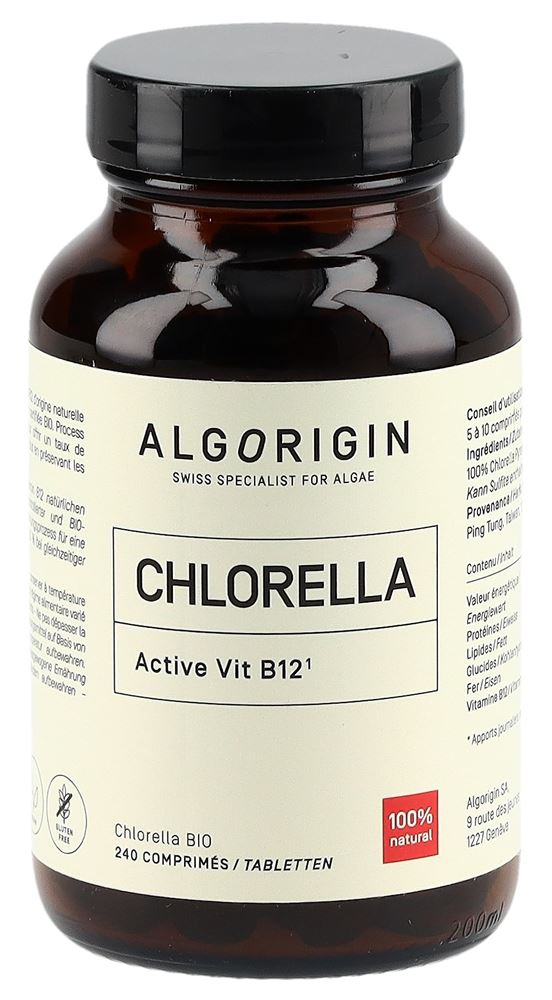ALGORIGIN Chlorella Tabl Bio Glasfl 240 Stk