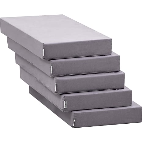 Hoppekids 5-split madras til lounge modul - Granite Grey