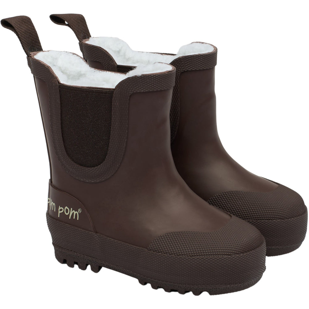 Køb Pom Pom Chocolate Brook Gummistøvler Thermo Ankle